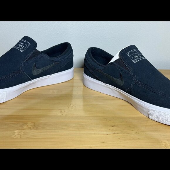 Size 8 - Nike SB Zoom Stefan‎ Janoski Slip On Unisex Black - Picture 6 of 10